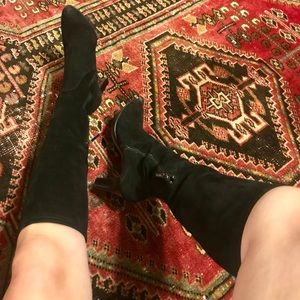 Aquatalia black suede boots